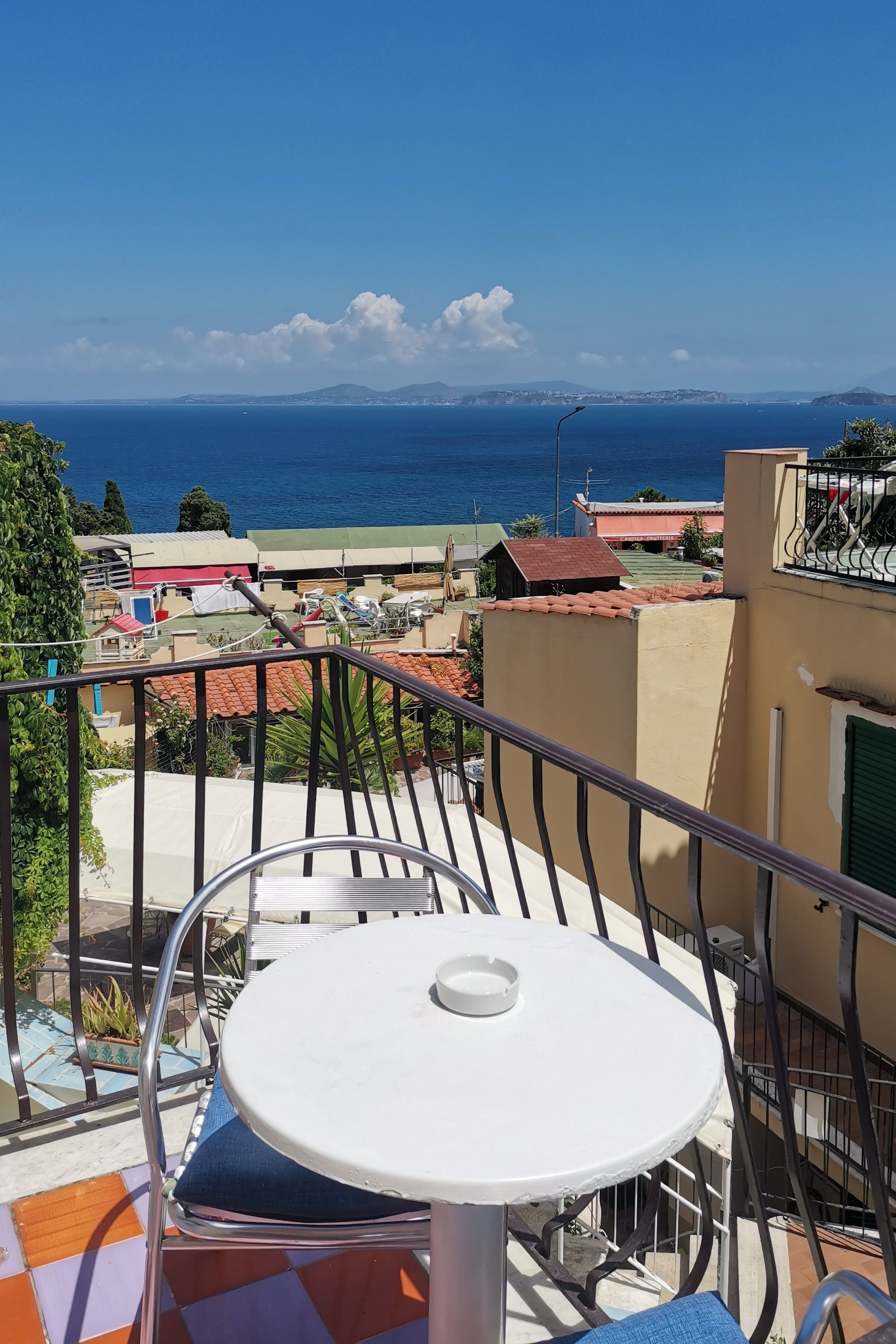 View on the sea from Hotel Gemma, Ischia island, Italy