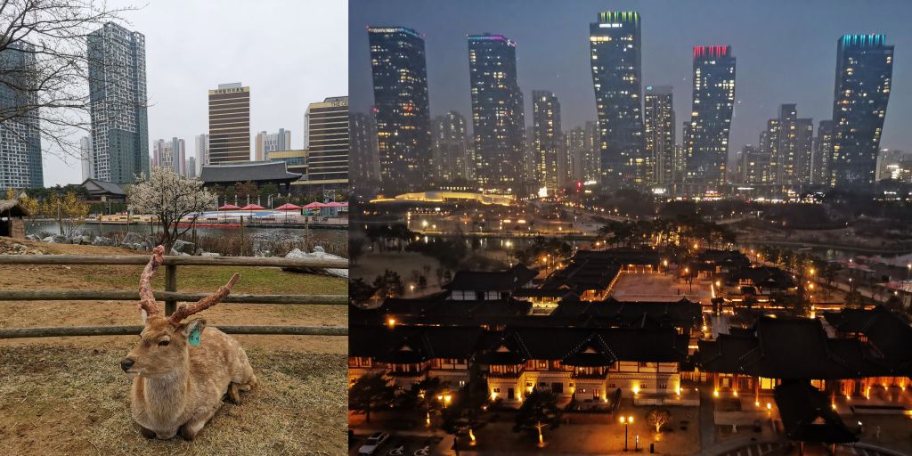 Songdo central park, incheon, south korea