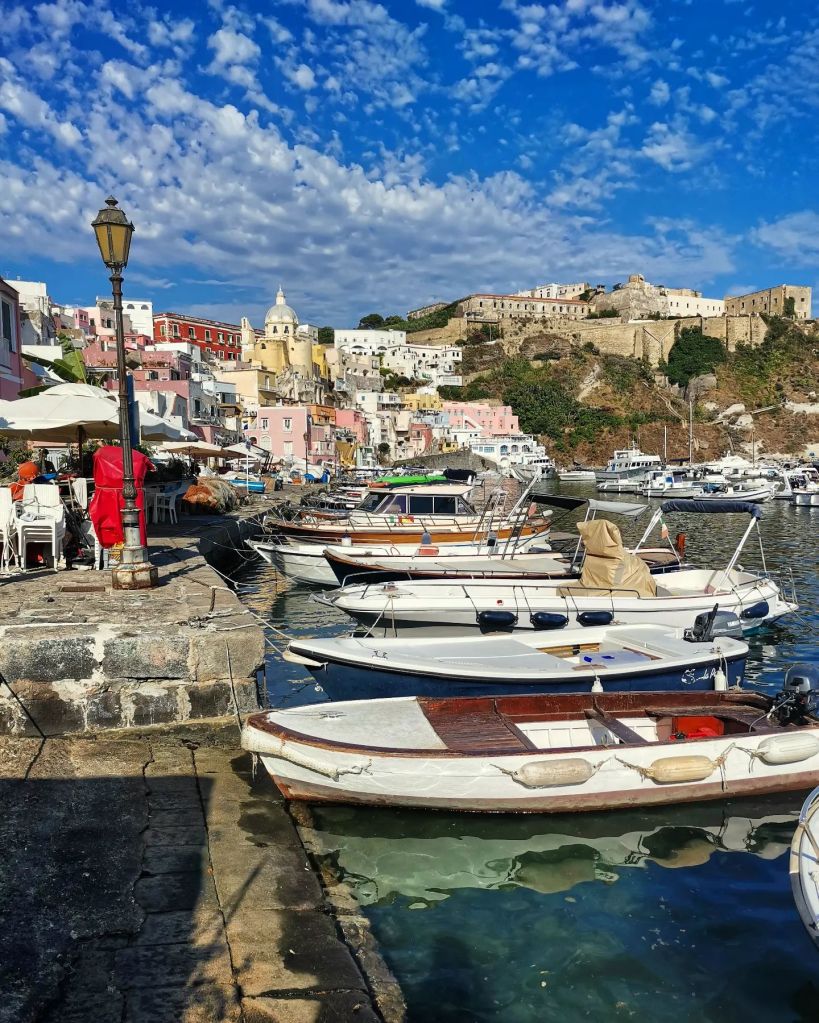 Via Marina di Corricella, Procida island, Italy